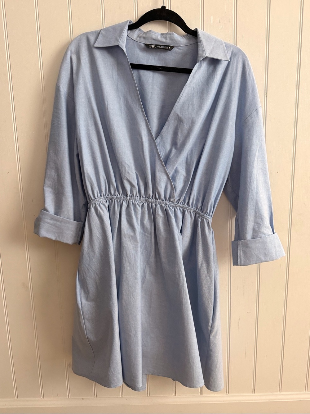 Zara Chambray Dress M